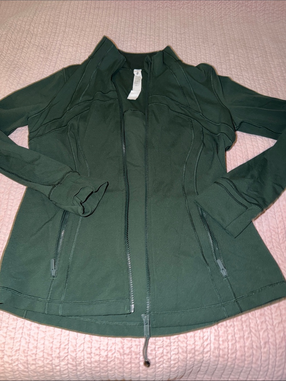 lululemon athletica Dark Green Zip-Up Utility Jacket